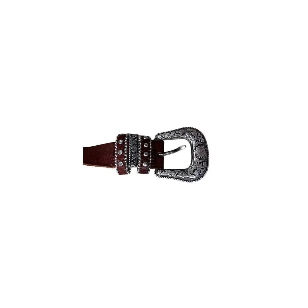 Girls belt silver western size 20
